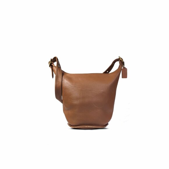Coach Vintage XL Duffle Sac Bucket Hobo 9085 Shoulder Bag British Tan USA